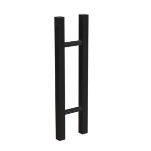 450 mm SATIN MATT BLACK Front Door Handles | Gladstone Series