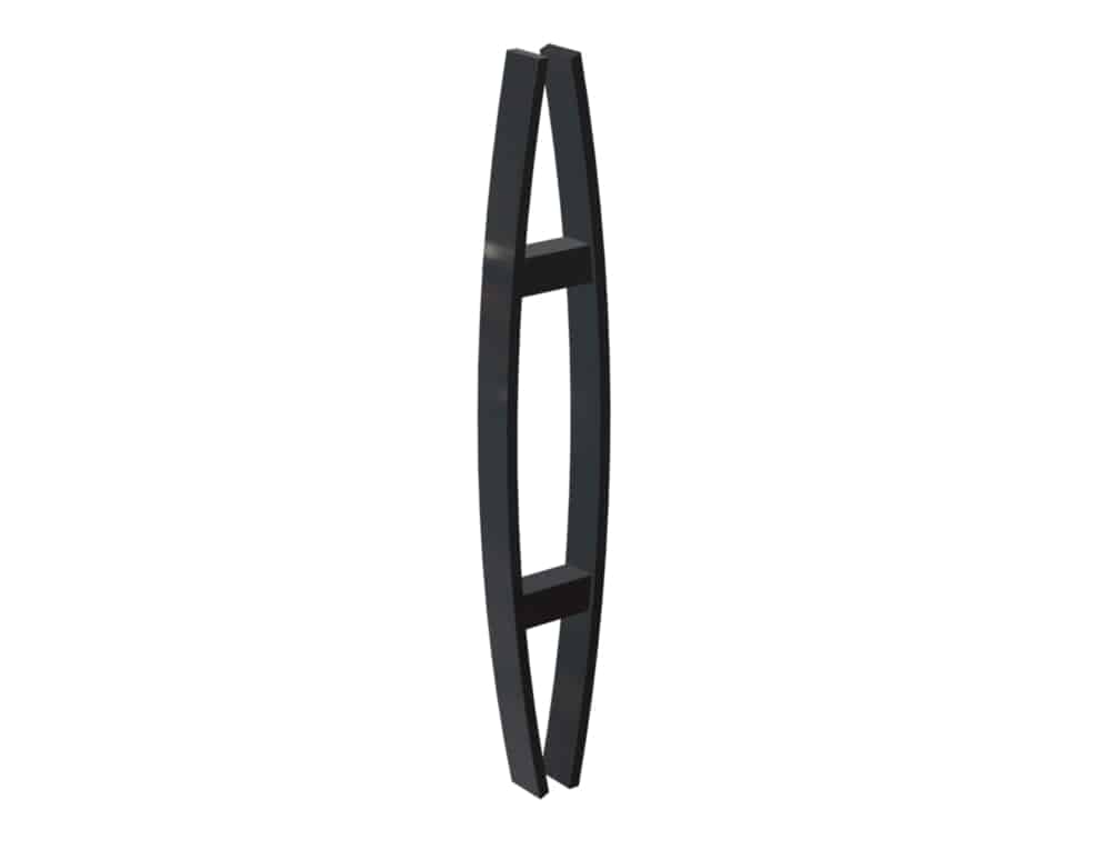 60cm BLACK Entrance Door Handles Fulton Series AvantGarde Hardware
