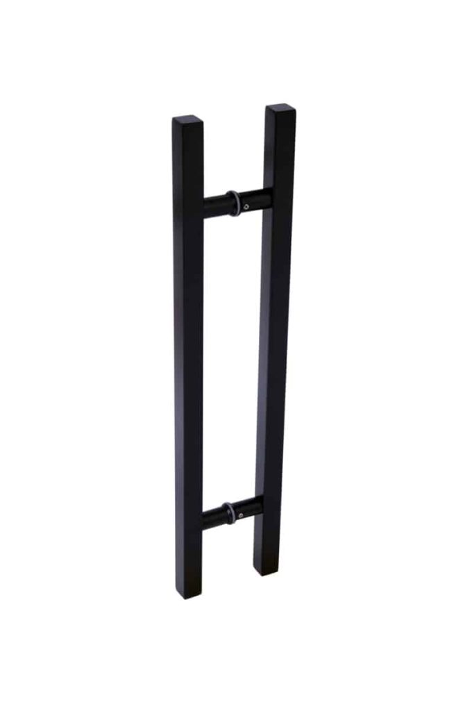600mm short black door pull handle gladstone series