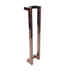 600 MM Rose Gold Polished Front Door Handles | Milton Series