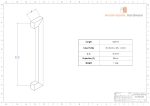 450mm SATIN MATTE BLACK Front Door Handles | Dalton Series